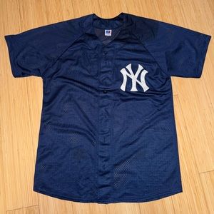 Russell Athletics- NY Yankees baseball button up jersey